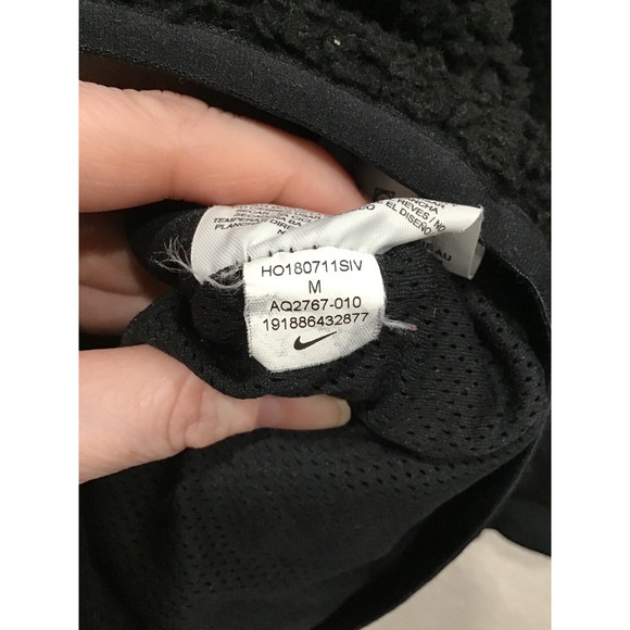 Nike Tech Fleece Sherpa Hoodie Jacket Men's M ICON Black Windrunner AQ2767-010 - Picture 6 of 7